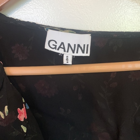 Ganni Georgette Wrap Top - Elm Floral - Picture 6 of 8